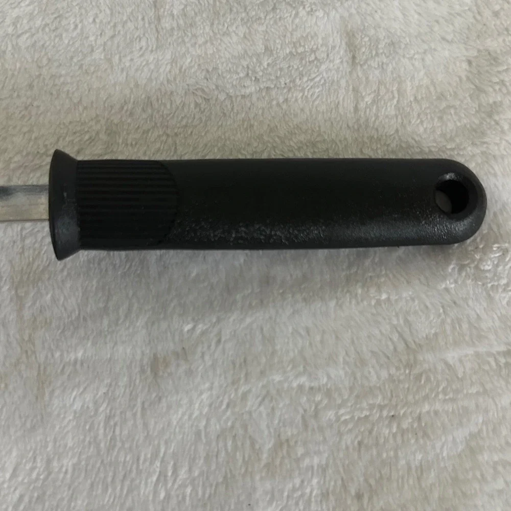 EKCO Slotted Spoon Black Excellent Nylon Stainless Steel Heat‎ Resistant Vntg
